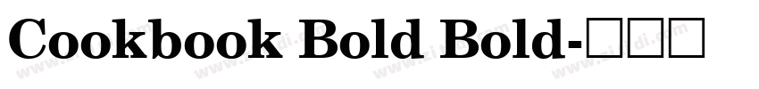 Cookbook Bold Bold字体转换